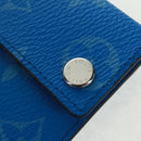 LOUIS VUITTON Monogram Pockets On Strap Card Case Blue M83154 LV Auth 160962M-9