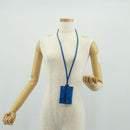 LOUIS VUITTON Monogram Pockets On Strap Card Case Blue M83154 LV Auth 160962M-18