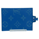 LOUIS VUITTON Monogram Pockets On Strap Card Case Blue M83154 LV Auth 160962M-2