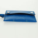 LOUIS VUITTON Monogram Pockets On Strap Card Case Blue M83154 LV Auth 160962M-6