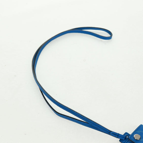 LOUIS VUITTON Monogram Pockets On Strap Card Case Blue M83154 LV Auth 160962M