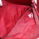 PRADA Shoulder Bag Nylon Red Silver Auth 160963-26