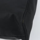 FENDI Tote Bag Nylon Black Silver Auth 160965-16