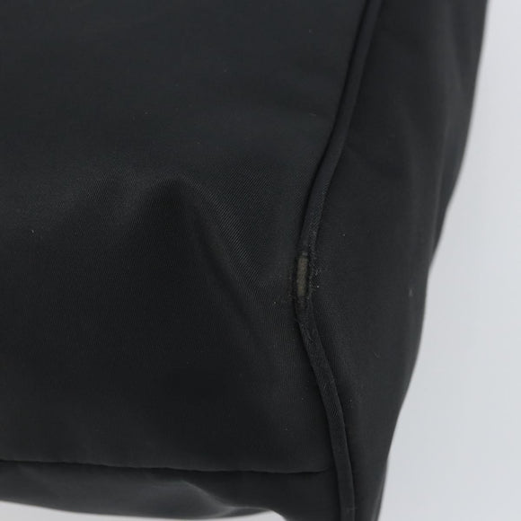 FENDI Tote Bag Nylon Black Silver Auth 160965