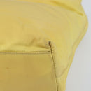PRADA Hand Bag Nylon Yellow Auth 160966-9