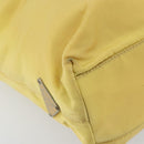 PRADA Hand Bag Nylon Yellow Auth 160966-14