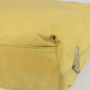 PRADA Hand Bag Nylon Yellow Auth 160966-15