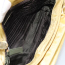 PRADA Hand Bag Nylon Yellow Auth 160966-10