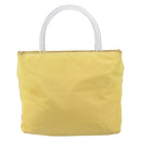 PRADA Hand Bag Nylon Yellow Auth 160966-13