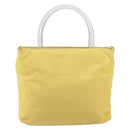 PRADA Hand Bag Nylon Yellow Auth 160966-2
