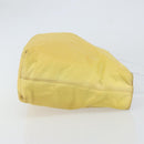 PRADA Hand Bag Nylon Yellow Auth 160966-3