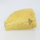 PRADA Hand Bag Nylon Yellow Auth 160966-4