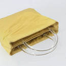 PRADA Hand Bag Nylon Yellow Auth 160966-6