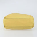PRADA Hand Bag Nylon Yellow Auth 160966-5