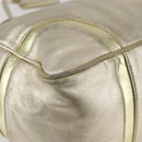 LOEWE Mini Boston Bag Leather Gold Auth 160969-14