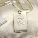 LOEWE Mini Boston Bag Leather Gold Auth 160969-17