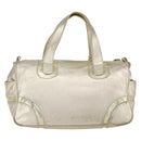 LOEWE Mini Boston Bag Leather Gold Auth 160969-2