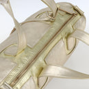 LOEWE Mini Boston Bag Leather Gold Auth 160969-6