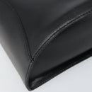 Christian Dior Shoulder Bag Leather Black Gold Auth 160970-15