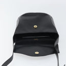 Christian Dior Shoulder Bag Leather Black Gold Auth 160970-10