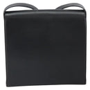 Christian Dior Shoulder Bag Leather Black Gold Auth 160970-2