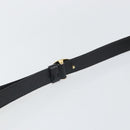 Christian Dior Shoulder Bag Leather Black Gold Auth 160970-8