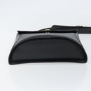 Christian Dior Shoulder Bag Leather Black Gold Auth 160970-5