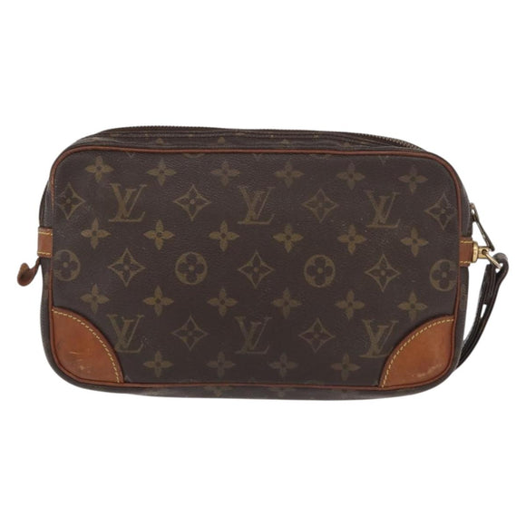 LOUIS VUITTON Monogram Marly Dragonne GM Clutch Bag M51825 LV Auth 160978