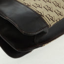 BOTTEGA VENETA Shoulder Bag Canvas Beige Gold Auth 160980-12