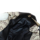 BOTTEGA VENETA Shoulder Bag Canvas Beige Gold Auth 160980-18