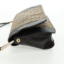 BOTTEGA VENETA Shoulder Bag Canvas Beige Gold Auth 160980-4