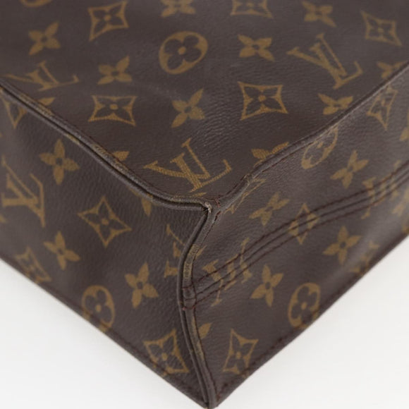LOUIS VUITTON Monogram Sac Plat Hand Bag M51140 LV Auth 160984