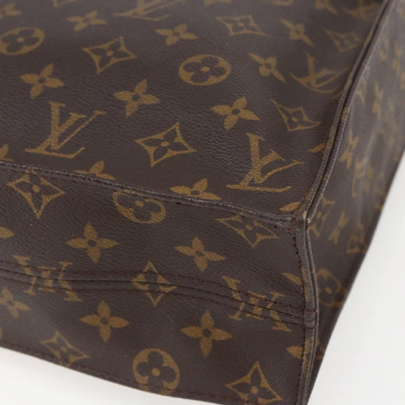 LOUIS VUITTON Monogram Sac Plat Hand Bag M51140 LV Auth 160984