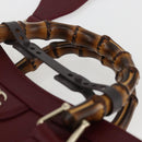 GUCCI Bamboo Diana Yuko Higuchi Bag Leather 2way Bordeaux 841487 Auth 160985SM-14