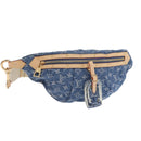 LOUIS VUITTON Monogram Denim High Rise Body Bag Blue M46837 LV Auth 160986SM-1