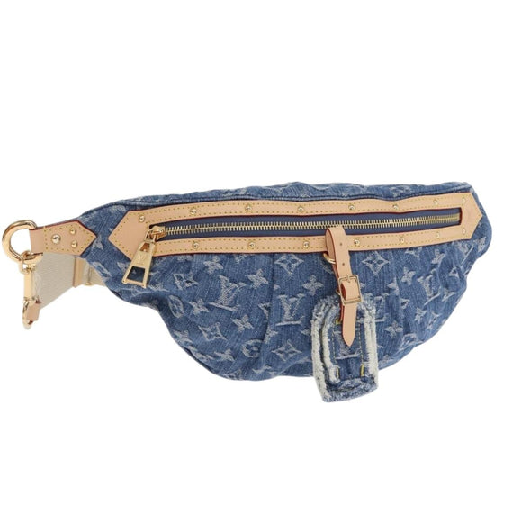 LOUIS VUITTON Monogram Denim High Rise Body Bag Blue M46837 LV Auth 160986SM