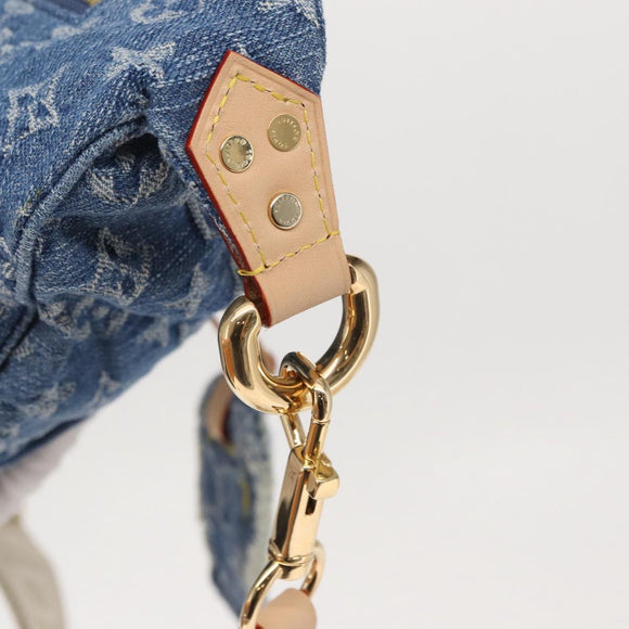 LOUIS VUITTON Monogram Denim High Rise Body Bag Blue M46837 LV Auth 160986SM
