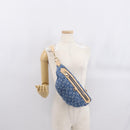 LOUIS VUITTON Monogram Denim High Rise Body Bag Blue M46837 LV Auth 160986SM-28