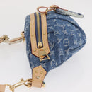 LOUIS VUITTON Monogram Denim High Rise Body Bag Blue M46837 LV Auth 160986SM-4