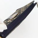 Christian Dior Trotter Canvas Shoulder Bag Navy Gold Auth 160990-6