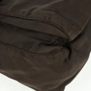 PRADA Shoulder Bag Nylon Khaki Silver Auth 160992-15