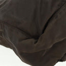 PRADA Shoulder Bag Nylon Khaki Silver Auth 160992-17