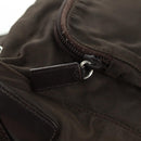 PRADA Shoulder Bag Nylon Khaki Silver Auth 160992-21