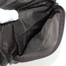 PRADA Shoulder Bag Nylon Khaki Silver Auth 160992-22