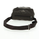 PRADA Shoulder Bag Nylon Khaki Silver Auth 160992-7