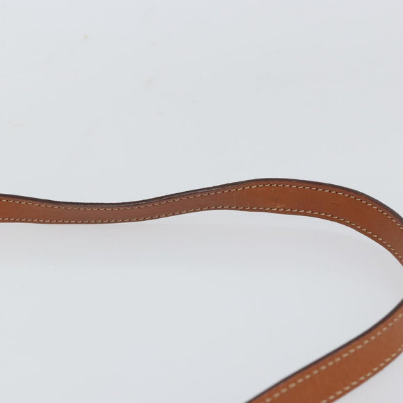 CELINE Macadam Canvas Hand Bag PVC Leather 2way Brown Gold Auth 161001