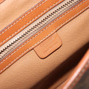 CELINE Macadam Canvas Hand Bag PVC Leather 2way Brown Gold Auth 161001-18