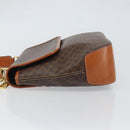 CELINE Macadam Canvas Hand Bag PVC Leather 2way Brown Gold Auth 161001-5