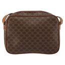 CELINE Macadam Canvas Shoulder Bag PVC Leather Brown Gold Auth 161002-2