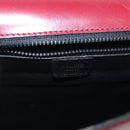 CELINE Handtas Leer Rood Goud Auth 161005-18